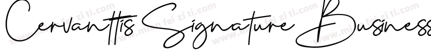 Cervanttis Signature Business Font字体转换